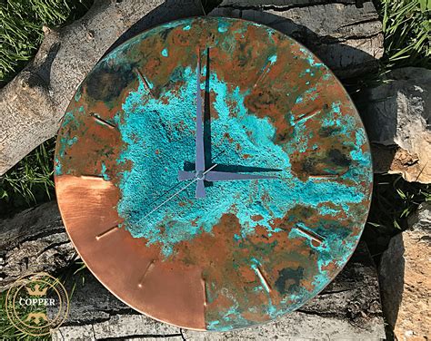 Oversized Wall Clock Copper Wall Clock Retro Wall Clock Large Wall