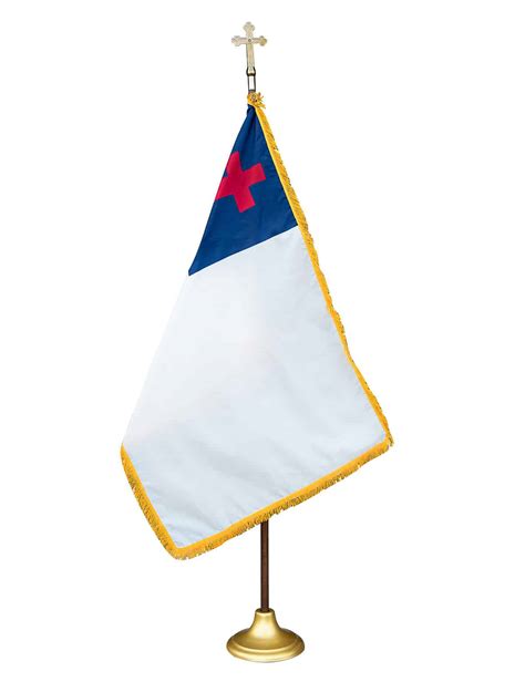 Indoor Flagpole Set Christian Flag Flagpole Farm