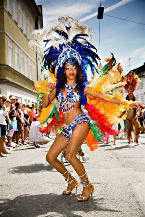Samba Dancing In The Street At The Annual Samba Festival In Coburg Germany Samba Dance