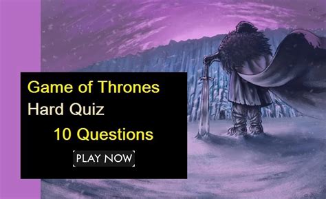 Game Of Thrones Trivia Questions