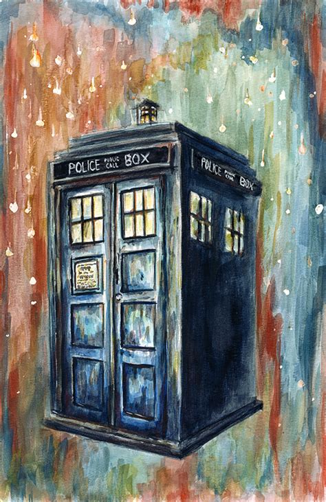 Across All Of Time And Space Tardis Painting Tardis Art Doctor Who Art