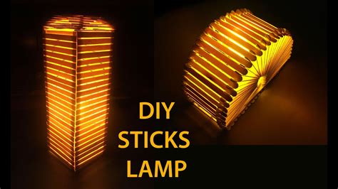 DIY Creative Popsicle Night Lamp Ideas Using Ice Cream Sticks YouTube
