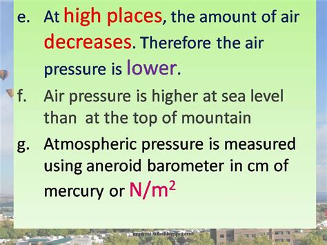 Form 2 Science Chapter 6 Air Pressure Inspirasiku