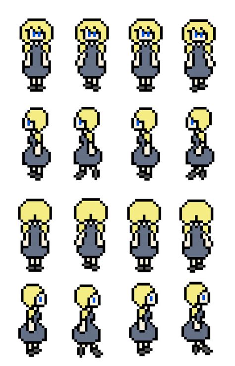 Oc Mary Spritesheet By A Young Stalker On Deviantart