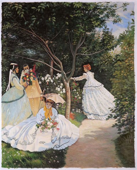 Women In The Garden Claude Monet Paintings