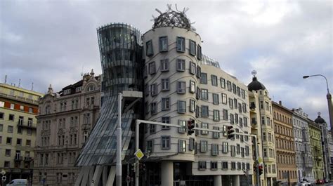 Dancing House Building Prague By Frank Owen Gehry