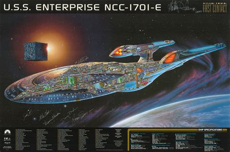 Enterprise Ncc 1701 E Cutaway Poster This Poster Was Created By Matthew