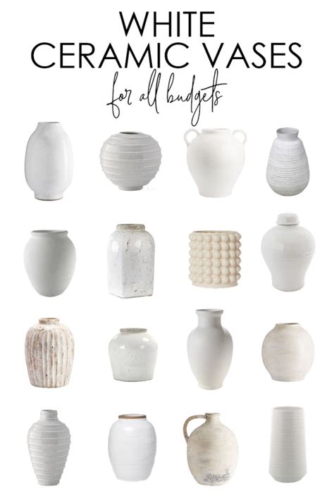 White Ceramic Vase Options And Decorating Ideas Life On Virginia Street