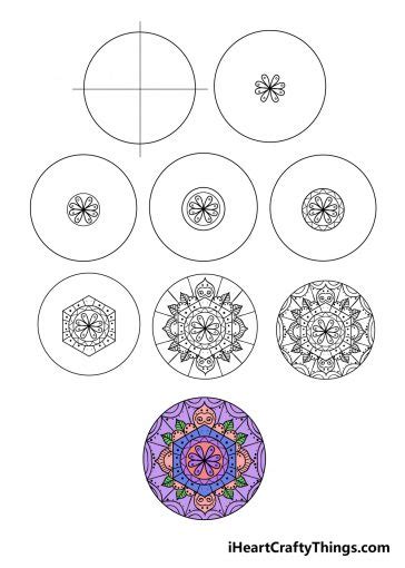 Mandala Drawing How To Draw A Mandala Step By Step