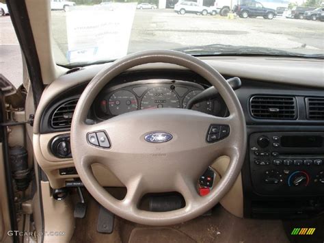 2002 Ford Taurus Ses Medium Parchment Steering Wheel Photo 54397905