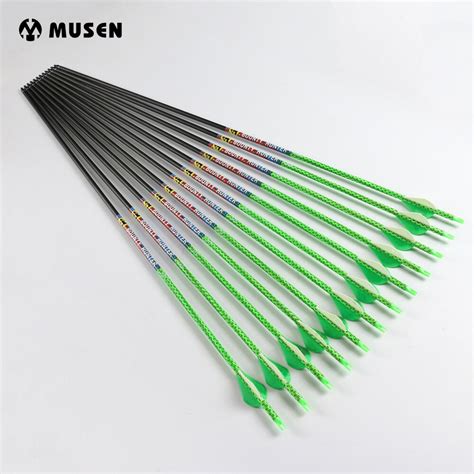 61224pcs 30 Spine 300340 100 Pure Carbon Arrows Od76mm Id62mm