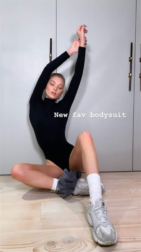 Elsa Hosk White Leather Sneakers Spring Summer 2020 On Sassy Daily Model Poses High Fashion