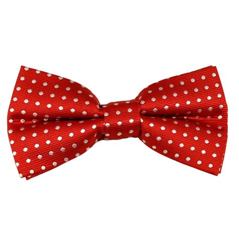 Red And White Polka Dot Mens Bow Tie From Ties Planet Uk