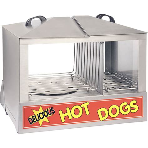 Adcraft Stainless Steel Hot Dog Steamer And Bun Warmer Combo 100 Hot