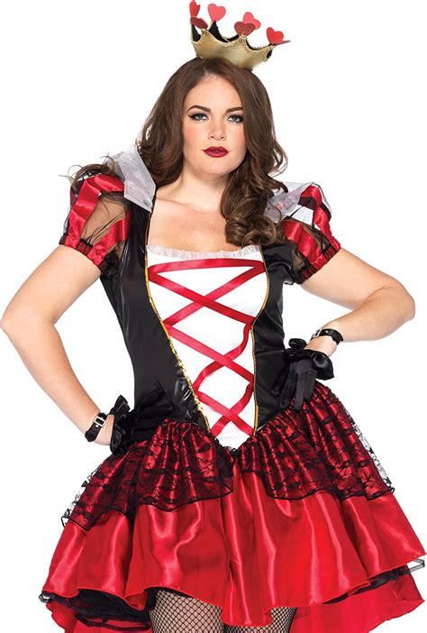 leg avenue women s plus size 2 piece royal red queen costume clothing