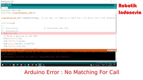 Arduino Error No Matching Function For Call