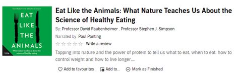 Book Review Eat Like The Animals Dr David Raubenheimer And Dr Stephen