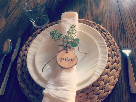 Napkin rings Rustic napkin rings personalized napkin rings | Etsy