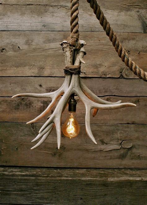 Use pendant lighting to add an inspired touch to your kitchen. The Cabin Lit Chandelier - Antler Shed Pendant Rope Light - Hanging ceiling Accent lighting ...