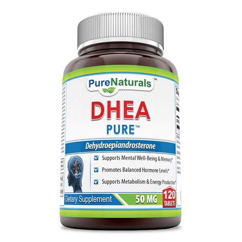 Pure Naturals Dhea 50 Mg 120 Tablets