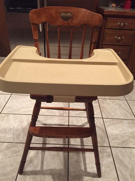 The parents can do their essential chores while the infants are. Vintage Fisher Price wooden high chair for Sale in Slidell ...
