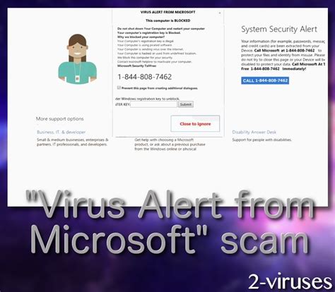 “virus Alert From Microsoft” Tech Scam How To Remove Dedicated 2