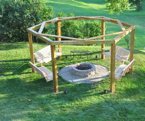 With propane fire pits you don't have to keep checking the fire constantly and the flames are easier to control. Build Your Own Fire Pit Swing Set - DIY projects for everyone!