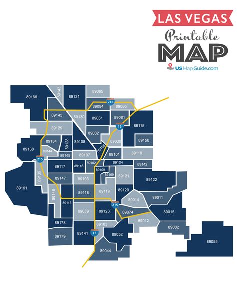 Las Vegas Zip Code Map Printable