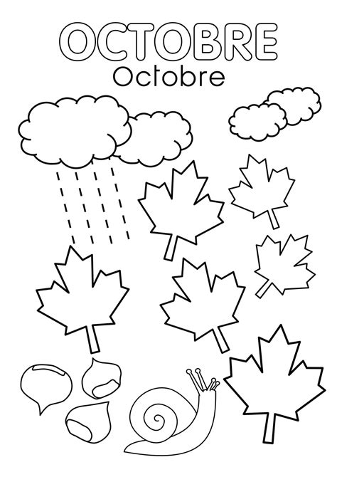 Coloriages Octobre Assistante Maternelle Argenteuil Orgemont