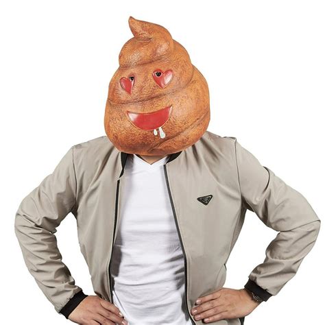 Poop Emoji Head Mask Poop Mask For Halloween Costume Photo Booth