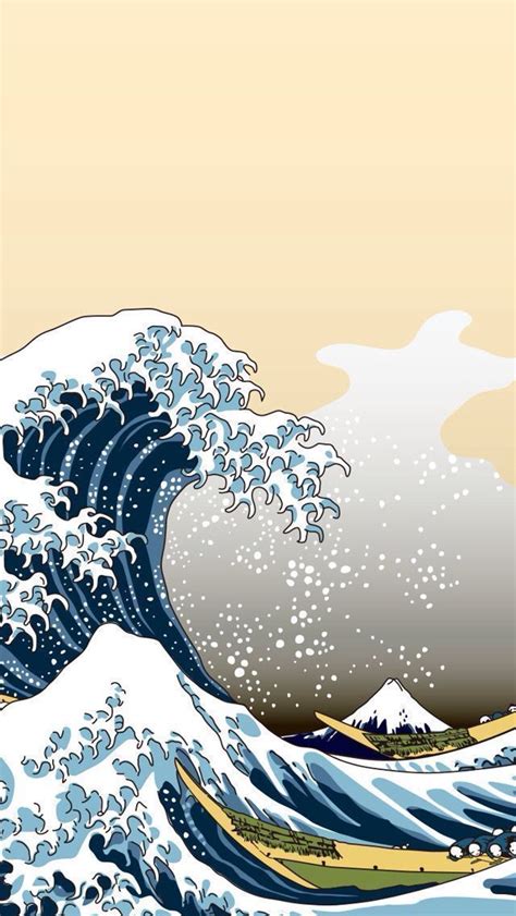 The Great Wave By Hokusai Wallpaper Mural Hovia Artofit