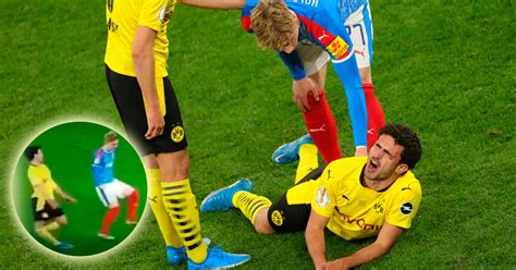 Dortmund fuerte lesión de Mateu Morey preocupó a Haaland Deportes