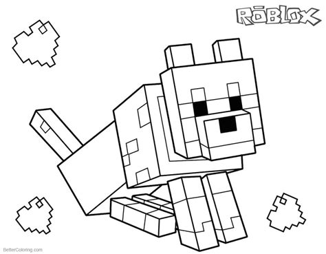 You can type roblox coloring pages in the search engine box while finding a coloring page for your little boy. Roblox coloring pages Minecraft Dog - Free Printable ...