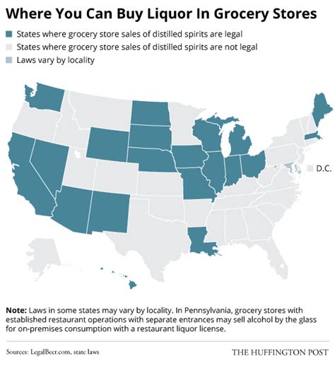 What States You Can Buy Liquor In Grocery Stores Liquor