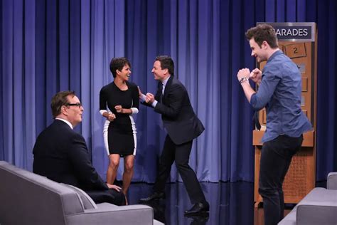 Chris Colfer Plays Charades With Halle Berry And Jimmy Fallon Video
