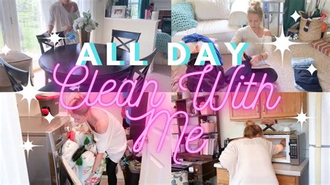 All Day Clean With Me Messy Home Cleaning Motivation Extreme Clean