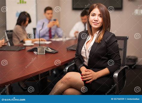 Pretty Female Lawyer At Work Stock Image Image Of Sitting Firm 55756939