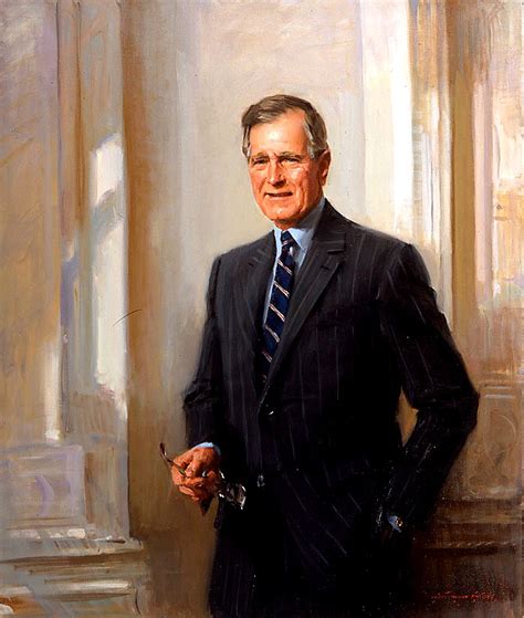 Art Now And Then George Hw Bush Portraits