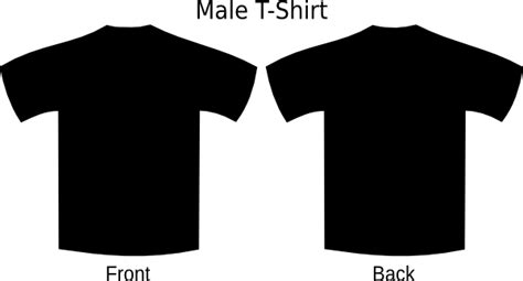 Black T Shirt Template Png
