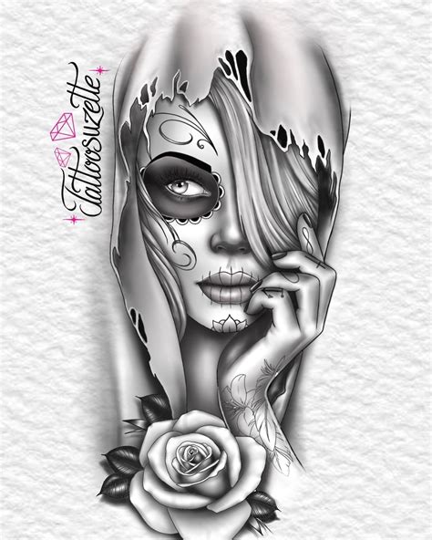 Catrina Tattoo Design Skull Girl Tattoo Picture Tattoos Sleeve Tattoos