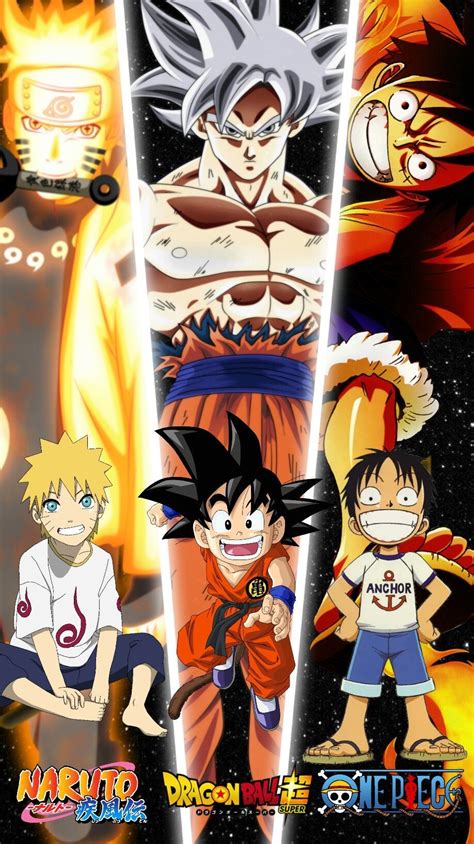 Naruto And Luffy Goku Deku