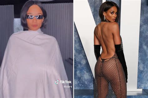Ciara Hits Back At Haters Of Her Naked Oscars Party Dress In Funny