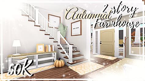 Luxury, modern, cheap mansion and some cool bloxburg the video above shows a single story trendy house you can construct without buying the game so here is a video on how to build hillside mansion in bloxburg. Roblox | Bloxburg: 50k 2- Story Autumnal family farmhouse ...