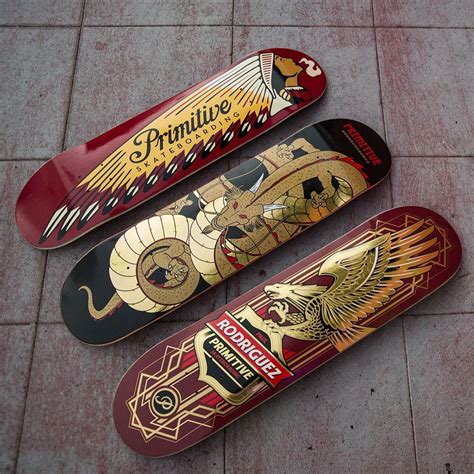 skateboard decks by primitive skateboarding the daily board follow facebook pinterest