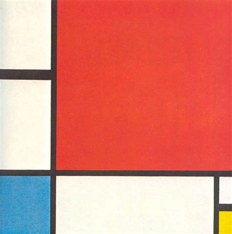 Piet mondrian painted composition with red blue and yellow in 1930. Composition with Red, Blue and Yellow, 1930 - Piet ...