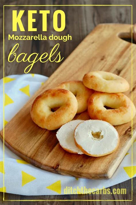Microwave on high for 1 minute. Keto Mozzarella Dough Bagels + VIDEO - only 2.4g net carbs ...