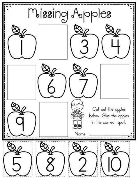 Apple Themed Math And Literacy Printables Math Reading Apple
