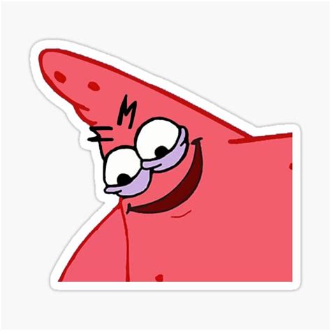 Evil Patrick Stickers Redbubble