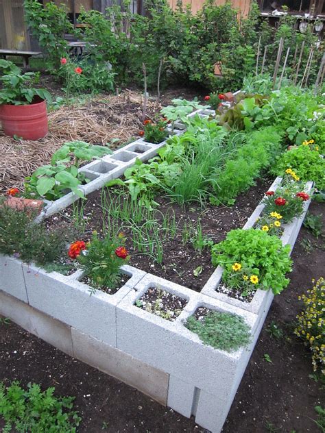 The Half Acre Homestead Cinder Block Garden Garden Design Garden Beds