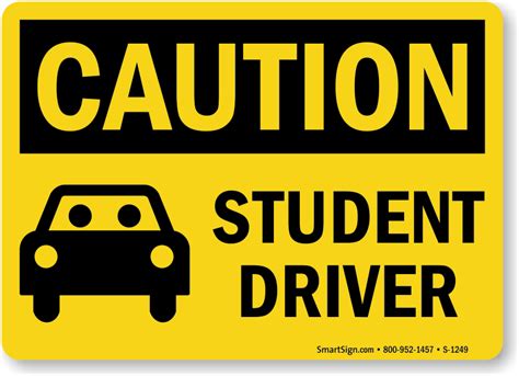 Student Driver Signs Driver Education Car Signs